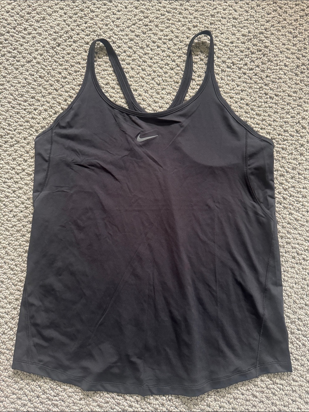 Nike Black Women's Dri-FIT Racerback Tank- Small